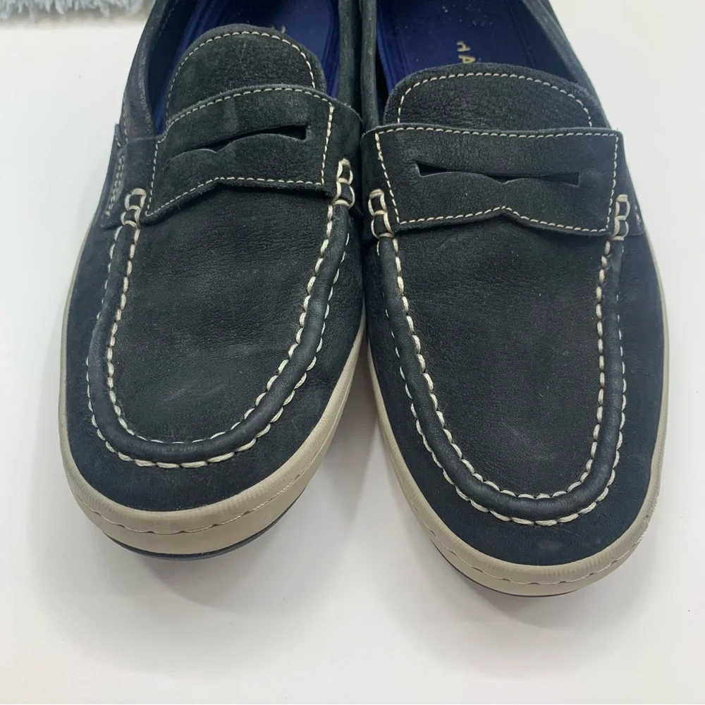 Cole Haan Loafers Shoes Mens Size 9 C30989 Claude Black Leather Driving Penny